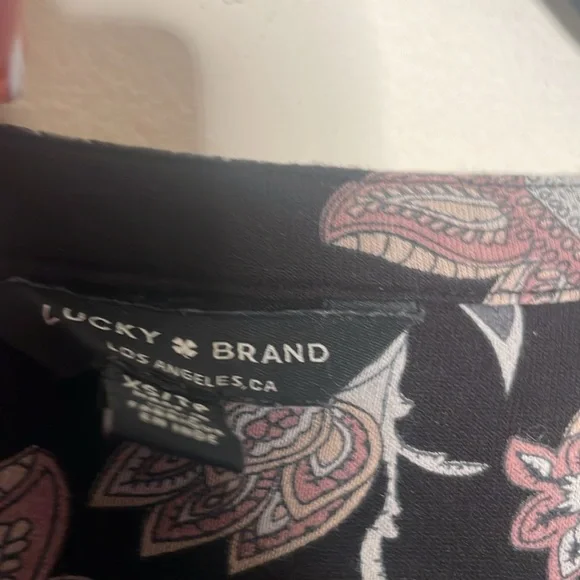 Lucky Brand floral XS top​ - Picture 3 of 5